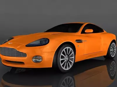 Aston Martin V12 Vanquish Low-poly 3D model