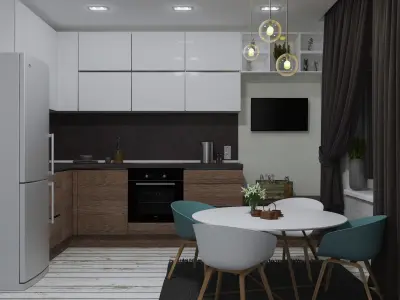 interior for kitchen Free 3D model