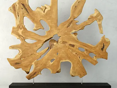 African Decor on Stand 3D model