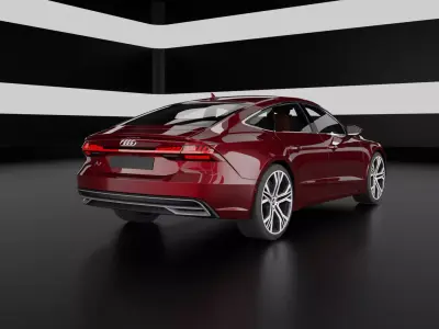 Realistic Audi A7 3d model 3D model