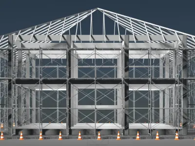 House under construction 25i02 3D model