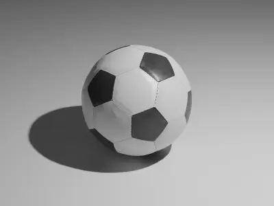 Simple Low Poly Soccer Ball Football Free low-poly 3D model