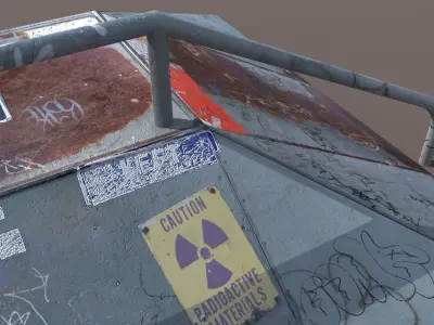 Rail Ractangle Skate Ramp Low Poly 3d Model Low-poly 3D model