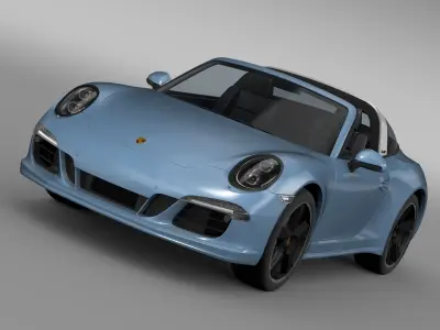 Porsche 911 Targa 4s Exclusive 2015 3D model