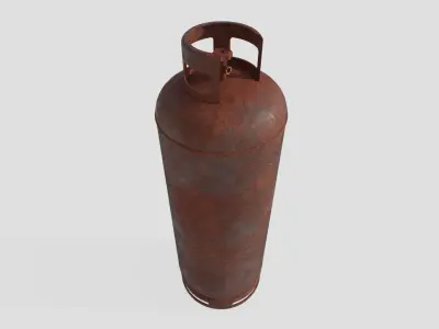 Gas Bottle M7 old version Low-poly 3D model