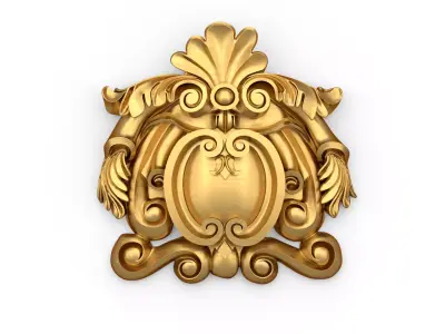 carved classic decorative ornament cnc 3d printing stl 07 3D model