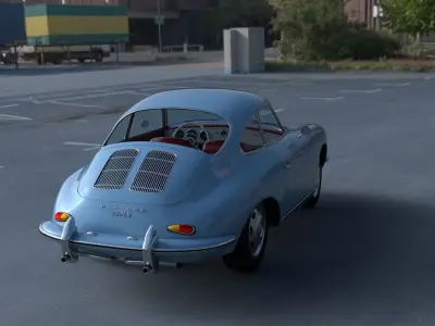 Porsche 356 HDRI 3D model