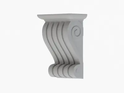 Scroll Corbel 22 - 3D Printable 3D model