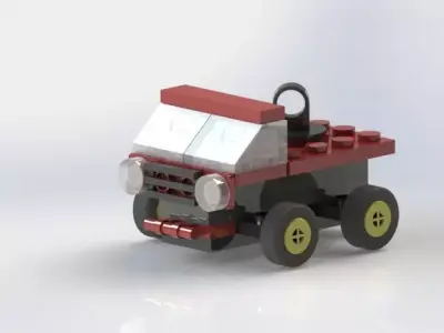 LEGO Car Low-poly 3D model