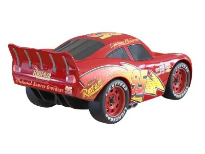 Car Lightning McQueen 3D model