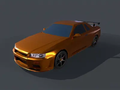 SKYLINE REPLICA Low-poly 3D model