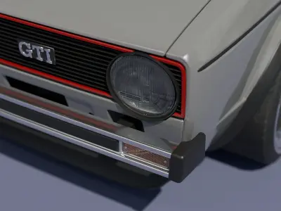 1976 Volkswagen Golf I GTI mk1 3D model