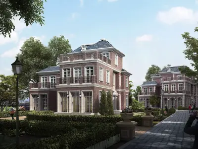 3D model of 2022 luxury fashion villa exterior 38 3D model
