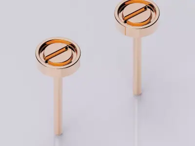 LOVE EARRINGS Small 3D print model