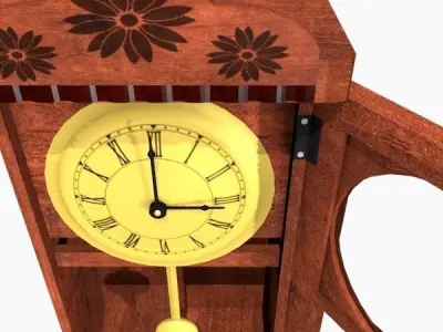 Pendulum Clock 3D model
