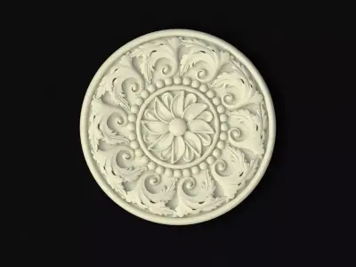rosette decorative medallion 3D model order