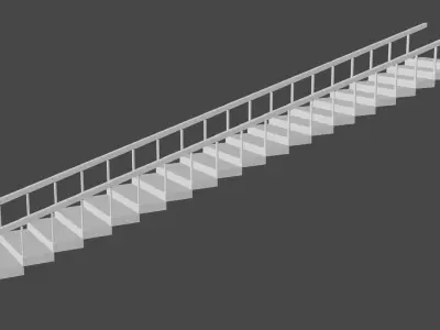 Stairs and staircases - Spiral curved etc - Architecture Set 2 Low-poly 3D model