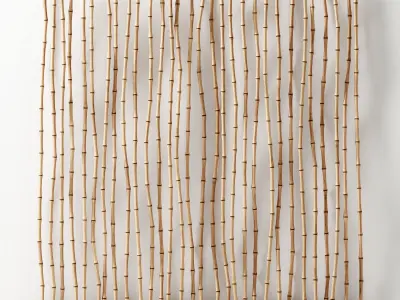 Bamboo thin branch decor n1 3D model