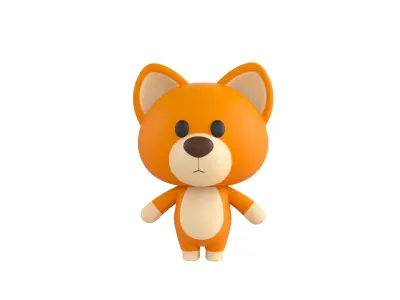 Character060 Rigged Dog 3D model