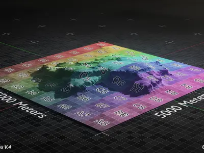 Desert Plateau Medium Version 4 3D model