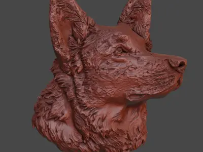 Dog Relief for CNC and 3D Printing 3D print model