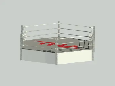 TNA Wrestlin Ring Low-poly 3D model