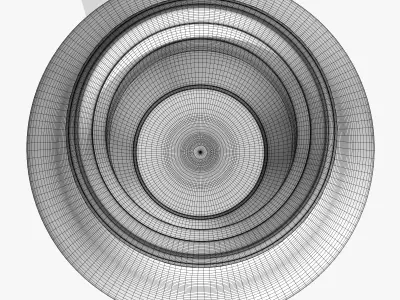 Decorative Flower Pot Low-poly 3D model