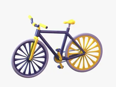 Bicycle 3D Illustration 3D model
