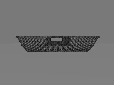 Bull Luz Large Rectangular Serving Tray 3D model