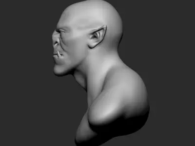 ORC STATUE - MESH BASE 3D print model