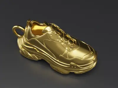 3D Shoe Pendant  Balenciaga Triple S 3D print model