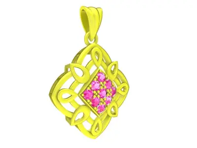 6246 luxury chinese diamond women pendant 3D print model
