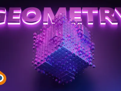 Geometry node Blender 3D animation template 3D model