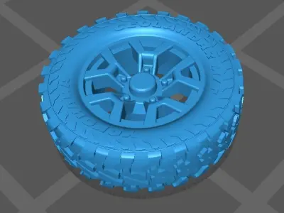 Wheel for Tomica Jimny Free 3D print model