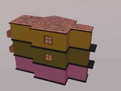 Building For Project Low-poly 3D model