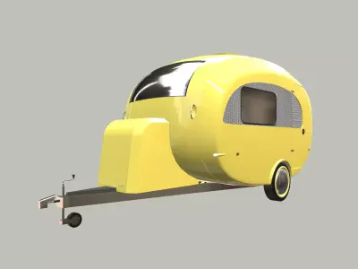 Caravan - Travel Trailer  3D model