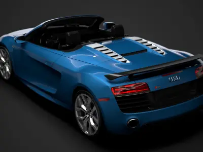 Audi R8 V10 Competitions Spyder 2016 3D model