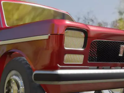 Fiat 127 Printable model 3D print model