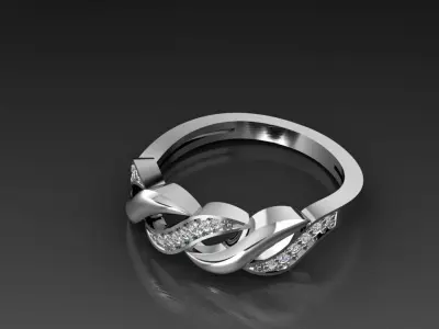 Diamond Jewelry Ring  3D print model