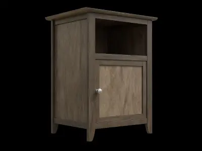 Cabinet Shelve 02 Low-poly 3D model