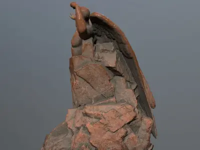 Man statue 1 Low-poly 3D model purchase