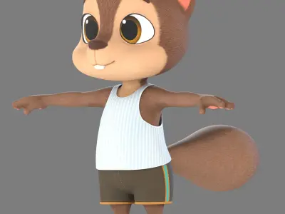 squirrel 3D model