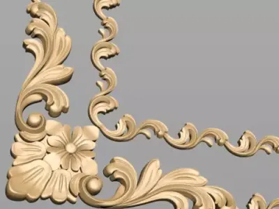 Carved Decor 3D model 13