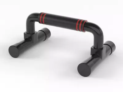 Push Up Bars Strength Training 3D model