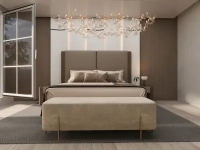 bedroom 3D model 6