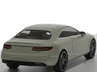 Mercedes-Benz S Class Coupe 3d car  3D model