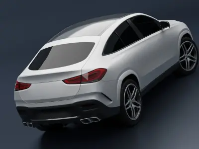 Mercedes Benz GLE 2022 Low-poly 3D model