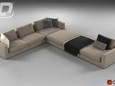 Baxar Corner Sofa 3D model