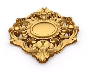 carved classic decorative ornament cnc 3d printing stl 48 3D print model