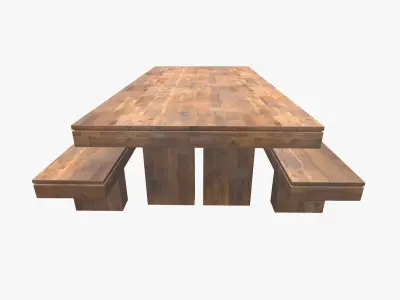 Contemporary Dinning Table 3D model
